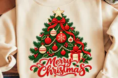 Merry Christmas PNG, Christmas Trees PNG, Christmas Shirt Product Image 1