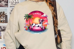 Happy Summer Sublimation, Funny Cow Png Product Image 2