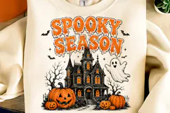 Spooky Season PNG, Halloween Pumpkin PNG, Spooky Vibes Product Image 1