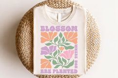 Boho Floral Quotes PNG Bundle, Aesthetic Design Product Image 14