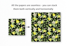 Lemons Seamless Pattern, Digital Paper Product Image 2