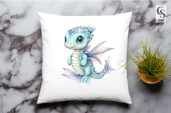 Cute Baby Dragon Fantasy Clipart Sublimation PNG Product Image 2