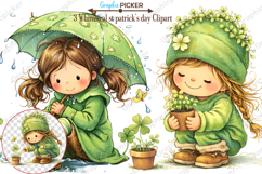 Whimsical St. Patrick’s Day Fairy PNG, St. Patrick’s Day PNG Product Image 1