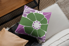 Blue Botanical Abstract Embroidery Design Product Image 2