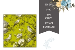 Cartoon Birds Square Coasters, Art Square Coaster Designs Product Image 2