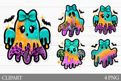 Cute Ghost Clipart. Halloween Clipart Product Image 1