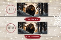 Winter Bear Mug Design, Winter Bear Coffee Cup Design Product Image 2
