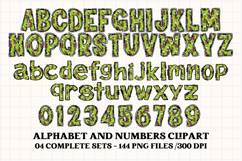 Halloween Alphabet png clipart, halloween letters doodle Product Image 2