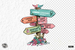 Summer Wedding Signspots Clipart Product Image 1