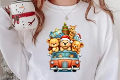Christmas Animal Safari Clipart, Christmas Animal PNG Product Image 2