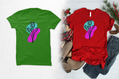 Modern Abstract Tulip Flower Embroidery Design Product Image 2