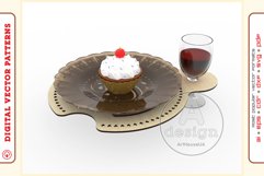 Wine Serving Tray - laser cutting file - Glowforge ready SVG Product Image 2