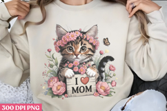 Cute Animals Mothers Day Clipart Bundle PNG Product Image 6