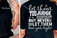Let them SVG Inspirational Front and Back svg t shirt design Product Image 2