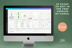 Health & Fitness Planner Canva Templates | 63 Pages | TERRA Product Image 2