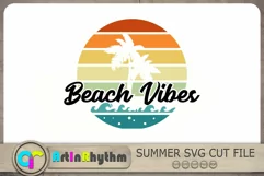 Beach Vibes Svg, Beach Svg, Summer Svg, Tropical Svg Product Image 2