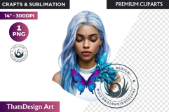 Fantasy Boreal Winter Girls Warrior &amp; Ice Queen Clipart Product Image 1