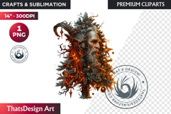 Krampus Christmas Clipart , Bad santa Christmas clipart png Product Image 1