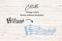 Hand Drawn Sheet Music Notes SVG Product Image 2