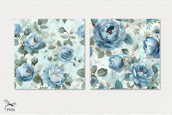 Floral digital paper, background clipart Product Image 2