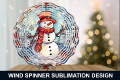Snowman Stained Glass Wind Spinner - Snowman Wind Spinner Product Image 3