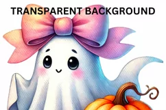 Trending Halloween PNG, Coquette Ghosts & Stylish Product Image 3