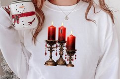 Gothic Christmas Clipart Sublimation, Gothic Christmas Product Image 2