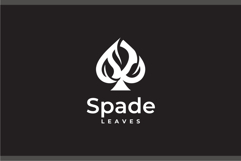 Spade Leaves Logo Design Vector Illustration Product Image 2