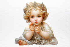 Christmas Baby Jesus Watercolor Clipart PNG Product Image 2