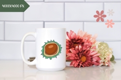 Cartoon Chestnut Illustration, Chestnut PNG, Autumn Print Product Image 2
