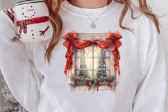 Christmas Window Sublimation Clipart, Christmas Window Product Image 2