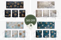 Christmas Snow Mug Design, Winter Mug Template Product Image 2