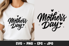 Mothers Day Script Typography Design SVG PNG Product Image 1
