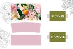 Flowers Tumbler Design, Pink Peony 40 Oz Tumbler Template Product Image 2