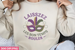 LAISSEZ LES BON TEMPS PNG, Mardi Gras Sublimation PNG Product Image 1