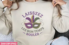 LAISSEZ LES BON TEMPS PNG, Mardi Gras Sublimation PNG Product Image 1