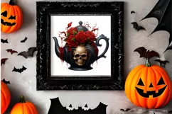 Gothic Halloween Watercolor Clipart PNG, Halloween PNG Product Image 2