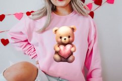 Valentines Day Bear Clipart, Christmas Clipart Product Image 2