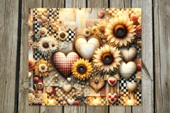 Romantic sunflower | valentine Skinny tumbler Sublimation PL Product Image 2