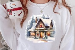 Christmas Houses Clipart Sublimation Product Image 2