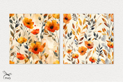 Floral digital paper, background clipart Product Image 2