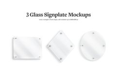 Glass Sign Plate Mockup Product Image 2