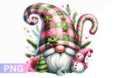 Christmas Gnome Sublimation, Clipart PNG Design Product Image 1