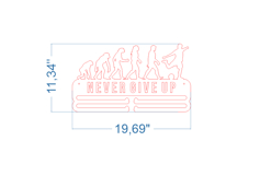 Soccer Medal Holder SVG laser cut file for Glowforge Product Image 2