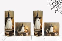 Cartoon Halloween Ghost Tumbler, Kids Halloween Tumbler PNG Product Image 2