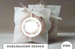 Watercolor flowers wreath PNG Product Image 2