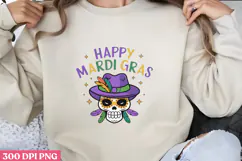 HAPPY MARDI GRAS PNG, Mardi Gras Sublimation PNG Product Image 1
