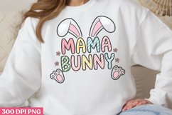 Mama Bunny PNG, Retro Easter Sublimation PNG Product Image 1