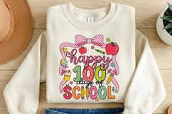 Happy 100 Days of School PNG, 100th Day of School Shirt Product Image 1
