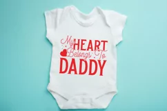 My heart belongs to Daddy SVG, Valentine's Day SVG Product Image 2